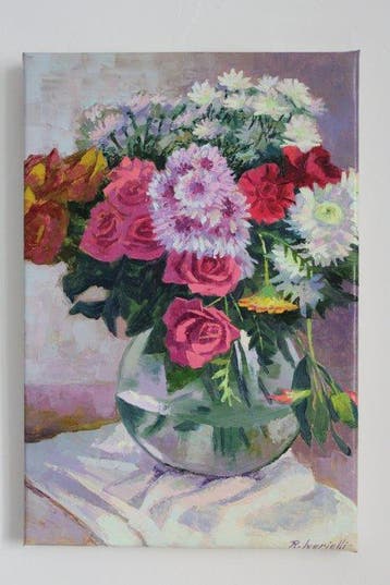 Rezo Iverielli (1981) - Bouquet in Vetro – Spatola dal Vivo, Antiquités & Art