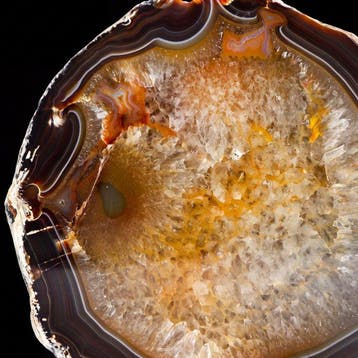 Geen Reserve - Flame Agate - 16x16x5 cm - Geode- 1.8 kg