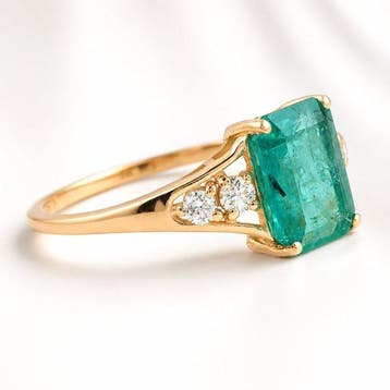 Zonder minimumprijs - Ring - 14 karaat Geel goud - 1.95ct., Nieuw