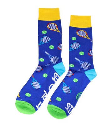 Sokken katoen - tennis meisje print - blauw - maat 38-45, Kleding | Dames, Nieuw
