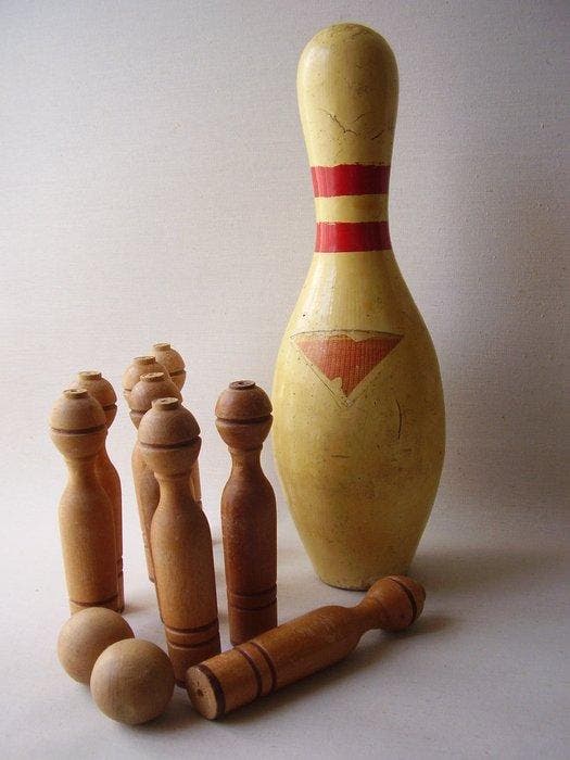 Ornement décoratif (11) - ABC - États-Unis - jeu de bowling, Antiquités & Art, Curiosités & Brocante