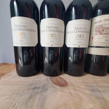 3x 2006 Chateau Prieurs de la Commanderie & 3x 2007 Vieux, Verzamelen, Wijnen, Nieuw