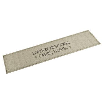 vidaXL Keukenmat wasbaar Home-tekst 60x300 cm fluweel, Verzenden