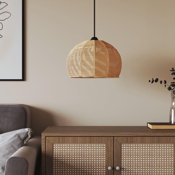 vidaXL Plafondlampenkap Ø36x26 cm ijzer en papier, Huis en Inrichting, Lampen | Overige, Nieuw, Verzenden