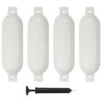 vidaXL Bootstootkussens 4 st 51x14 cm PVC wit, Watersport en Boten, Verzenden, Nieuw