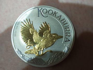 Australië. 1 Dollar 2024 , Kookaburra Gilged, 1 Oz .999