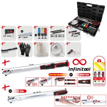 KS Tools 1/2 wielwisselset met momentsleutel 18-delig, Verzenden, Nieuw
