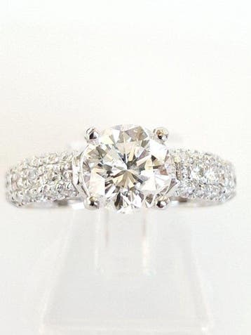 Verlovingsring - 18 karaat Witgoud - 2.02ct. tw. Diamant