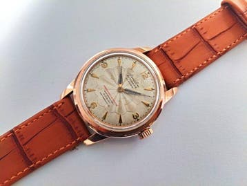 Ascalon - patented 30 rubis automatic swiss gold plated mens