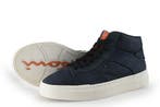 Santoni Hoge sneakers in maat 42 Blauw, Kleding | Heren, Schoenen, Zo goed als nieuw, Sneakers, Santoni, Verzenden