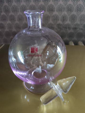 Carlo Moretti - dekselvaas (2) - Muranoglas - Volledig glas,