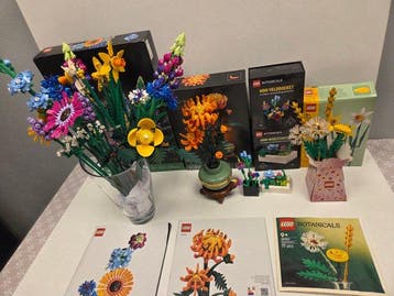 Lego Set - Icons - Meerdere LEGO Botanicals sets (Wildflower, Nieuw