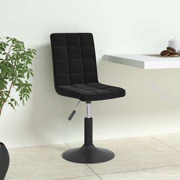 vidaXL Eetkamerstoelen draaibaar 4 st fluweel zwart, Verzenden