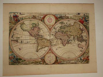 Wereld - Wereld; Nicolaas Visscher - Orbis Terrarum Tabula, Nieuw