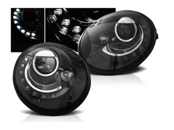 LED Dagrijverlichting koplampen Black geschikt voor VW New, Auto-onderdelen, Verzenden, Nieuw, Volkswagen