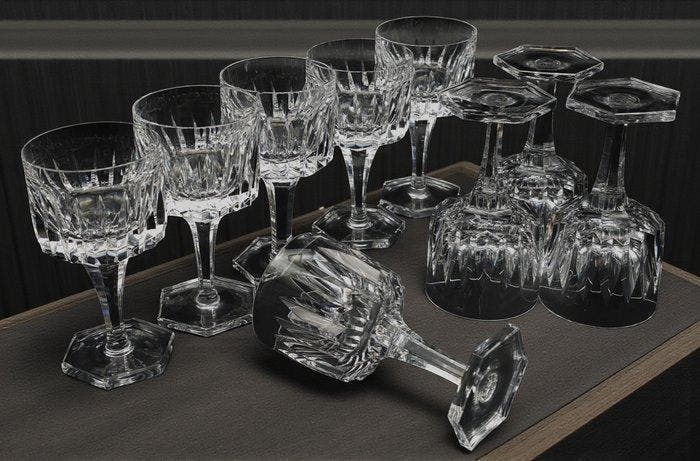 Service de boisson (9) - Fontainebleau - Cristal, Antiquités & Art, Curiosités & Brocante