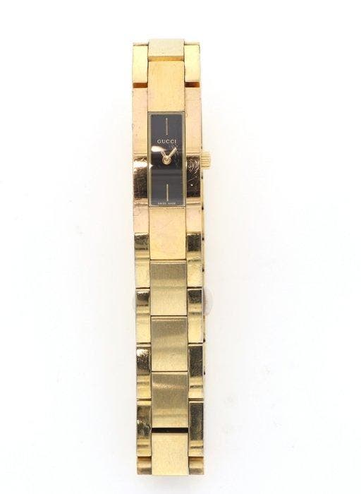 Gucci - 4600 Series Rectangle Face (Integrated Bangle/Link), Handtassen en Accessoires, Horloges | Heren