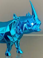 Richard Orlinski (1966) - sculptuur, Rhino Spirit (Azur