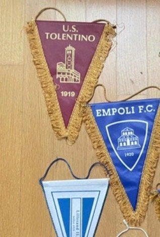 U.S. Tolentino/ E - Calcio - 1990 - Drapeau/fanion