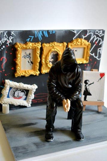 BASM - BANKSY the legend, Antiek en Kunst, Kunst | Schilderijen | Modern