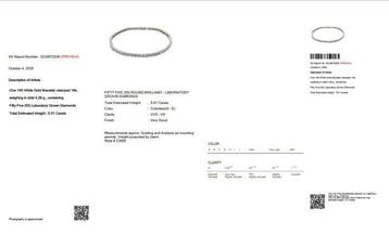 Sans prix de réserve - Bracelet de tennis - 14 carats Or
