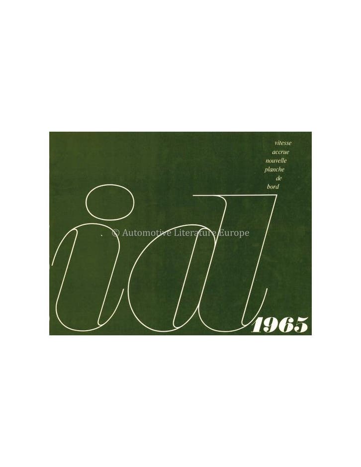1965 CITROEN ID 19 BROCHURE FRANS, Boeken, Auto's | Folders en Tijdschriften
