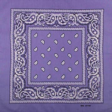 Haarband Bandana Zakdoek 55cm – Paisley Print – Paars