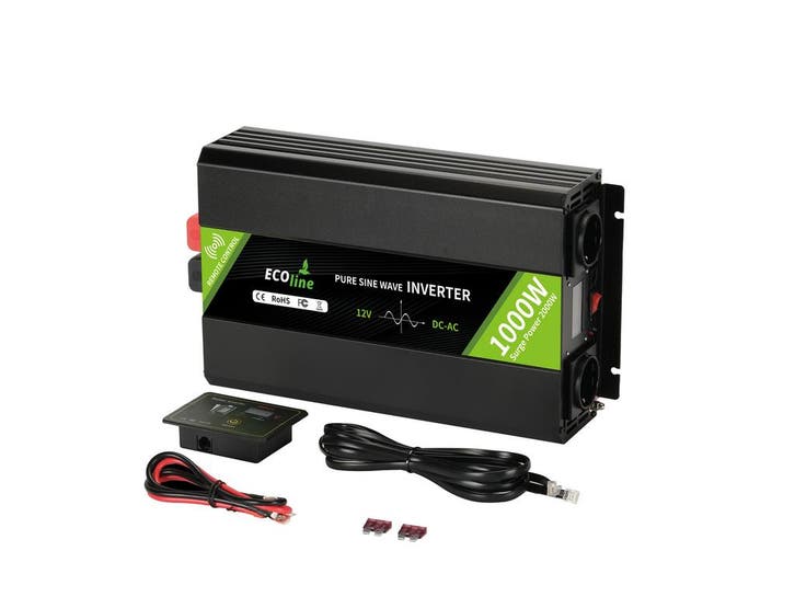 Omvormer 12V Naar 220V/230V - 1000w  - Zuivere sinus, Auto-onderdelen, Elektronica en Kabels, Nieuw, Verzenden