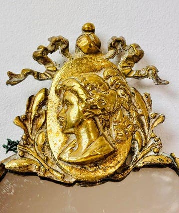 Miroir- Médaillon caméo néoclassique, France, vers 1920–1950