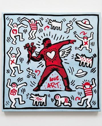 MEDSAN - Love Thrower - 100% PAINTING - UNIQUE WORK