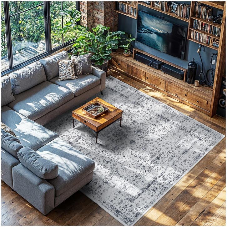 Vintage design vloerkleed Aliya, laagpolig - 240 x 340 cm, Huis en Inrichting, Stoffering | Tapijten en Vloerkleden, Verzenden