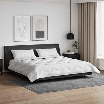vidaXL Dekbed met kussen 3 st Wit Microvezel, Verzenden