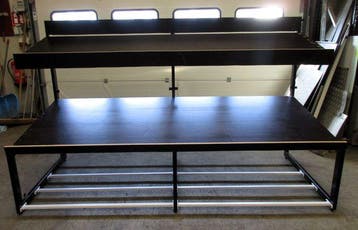 Groentestelling met 2 etages, B250 x D107 x H153cm