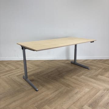 Ahrend elektrisch bureau 180x90 cm, ahorn - grijs