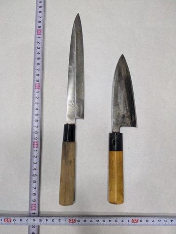 Couteau de cuisine - Acier, Bois - Japon - Couteaux