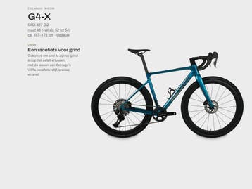 Colnago G4-X carbon gravelbike GRX Di2 SC45 blauw maat 48, Overige merken, 28 inch, Carbon, 10 tot 15 versnellingen