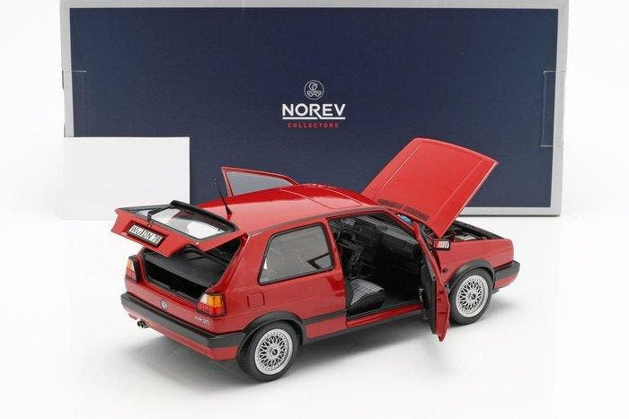 Norev 1:18 - Model sedan - Volkswagen Golf II Gti Red 1990, Hobby en Vrije tijd, Modelauto's | 1:5 tot 1:12