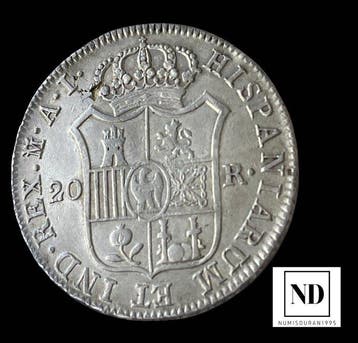 Espagne. Joseph Bonaparte. 20 Reales 1810 - Madrid, Postzegels en Munten
