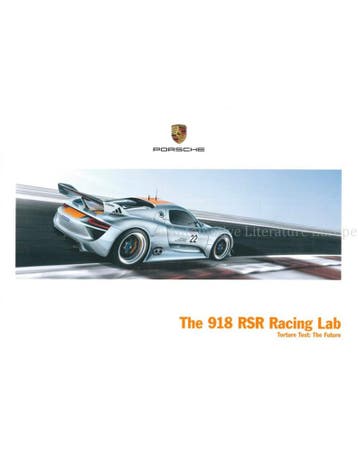 2011 PORSCHE 918 RSR BROCHURE ENGELS, Nieuw
