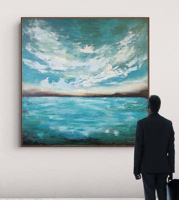 Irina Morisch - Turquoise breeze - XXL artwork-
