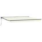 vidaXL Elektrisch Uitschuifbare Zonneluifel Crème en, Tuin en Terras, Zonneschermen, Verzenden, Nieuw