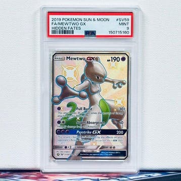 Pokémon Graded card - FA/MEWTWO GX #SV59 - Pokémon - PSA 9