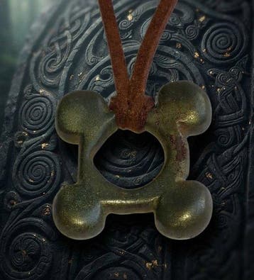 Keltisch Brons ring coin of een heilige talisman. De staat