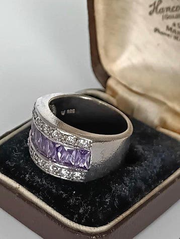 Sans prix de réserve - Bague Argent, Vintage massif lourd, Nieuw