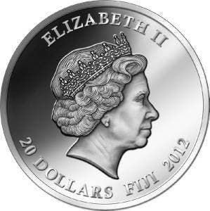 Fiji. 20 Dollars 2012 Exotic Endangered Wildlife
