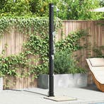 vidaXL Buiten Zonne-douche Zwart 217 cm PVC en Aluminium, Verzenden, Nieuw