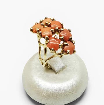 Koraal - Argento 925 - Ring - Italiaans vakmanschap
