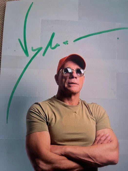 Jean Claude van damme - Jcvd photo signée, Collections, Cinéma & Télévision
