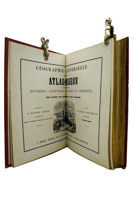 M. Vuillemin & Ernest Poirée - Géographie universelle. Atlas, Antiquités & Art, Antiquités | Livres & Manuscrits