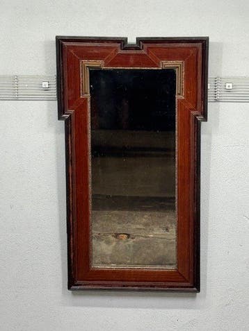 Wandspiegel - Glas, Hout - Art nouveau spiegel